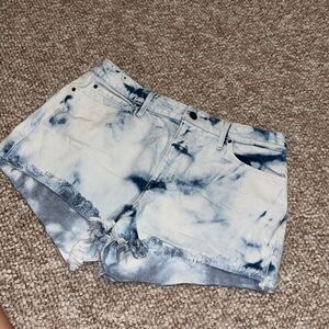 GUESS Washed Jean shorts cut off acid wash distressed size 31